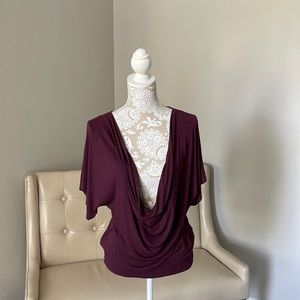 Ann Taylor Loft Burgundy Top